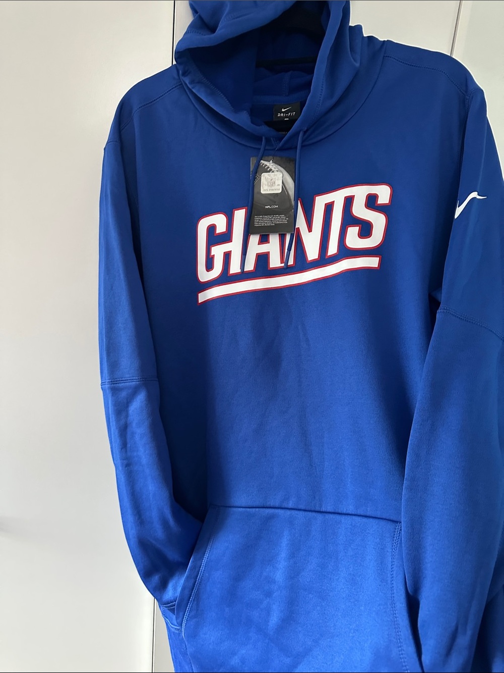 Nike Blue Giants Hoodie with White & Red Logo